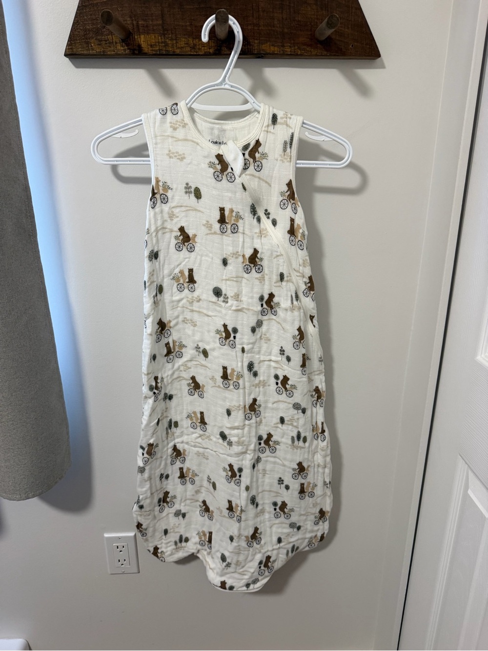 Loulou Lollipop Sleep Sack - Brown Bicycle Print 🐻